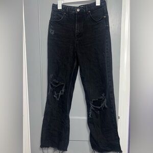 zara distressed jeans